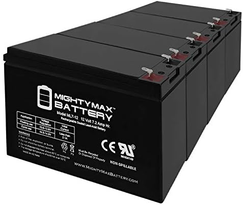Mighty Max Battery 12V 7AH Razor Scooter MX350 M400 Pocket Mod Bistro Dirt Quad - 4 Pack