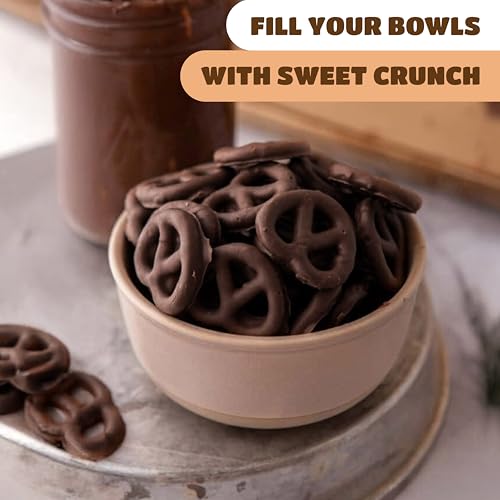 Dark Chocolate Covered Pretzels - 5 Lb Pack | Sweet & Salty Snack
