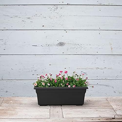 Countryside Flower Box Planter - 30" Black