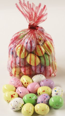 Scott's Cakes Speckled Chocolate Malted Eggs in a 1 Pound Bunny Hop Bag