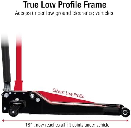 SUNEX TOOLS 6602LP 2 Ton Low Rider Steel Service Jack