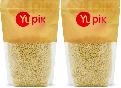 Yupik White Chocolate Chips, 2.2 lb (35.2 oz), Gluten-Free, Kosher, Small Size, Made with Cocoa Butter, Sweet Flavor, Melts Smoothly, Ideal for Baking, Snacking & Topping