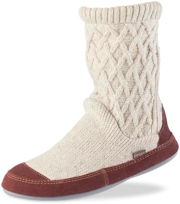 Acorn Slouch Boots Slippers for Women - Comfy, Memory Foam, Non-Slip, Durable, Mid-Calf House Slipper with Indoor/Outdoor Sole