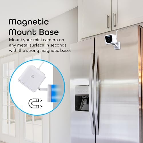 Geeni Mini 1080P Indoor/Outdoor Security Camera 2-Pack, Smart WiFi Cameras with Motion & Sound Detection, Night Vision, 2-Way Audio
