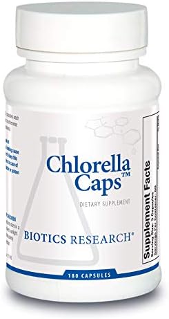 Biotics Research Chlorella Capsules Chlorella Supplements for Digestion, Detox, and Immune Support 180 Capsules