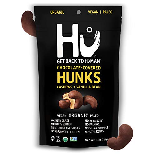 Hu Chocolate Hunks, Chocolate Covered Almonds with Sea Salt, 6 Pack