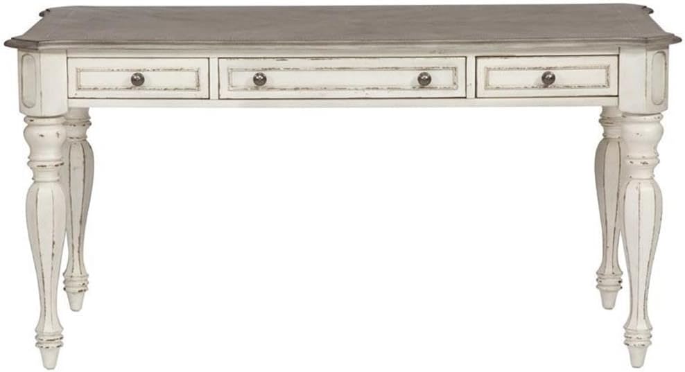 Liberty Furniture Industries Magnolia Manor Lift Top Writing Desk, W56 x D28 x H30, White