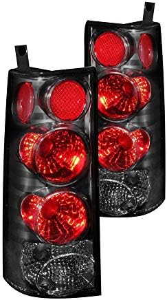 Anzo USA 211090 Chevrolet/GMC Black Tail Light Assembly - (Sold in Pairs)