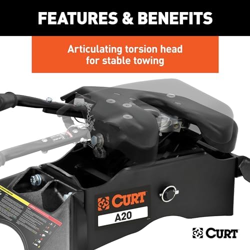 CURT 16140 A20 5th Wheel Hitch, 20,000 lbs.