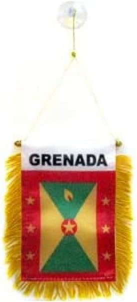 AZ FLAG Nicaragua Pennant 4x6 in 100D Polyester Suction Cup | Outdoor use Nicaraguan 15x10 cm triangular pennant stitched edges and reinforced finish