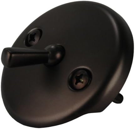 Trip Lever Bathtub Drain Trim Kit, Oil Rubbed Bronze | Fits 1-1/2" & 1-7/8" drain threads, adapter included. 2-hole faceplate, grid strainer