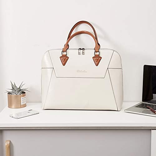 BOSTANTEN Briefcase for Women Leather 15.6 inch Laptop Shoulder Bag Office Work Crossbody Handbag