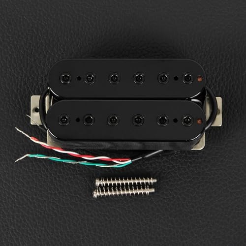 FLEOR Bridge Pickup Ceramic Double Coil Humbucker Pickups for Electric Guitar Pickup-Black