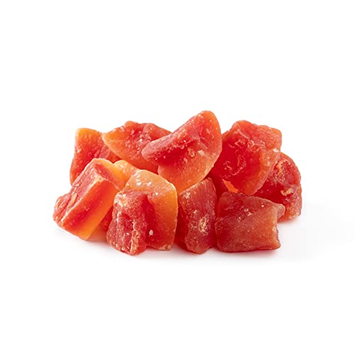 NUTS U.S. - Unsulphured Dried Papaya Chunks | Low Sugar | No Color Added | NON-GMO and Gluten Free | Vegan Snacks | Packed in a Resealable Bag!!! (1 LB)