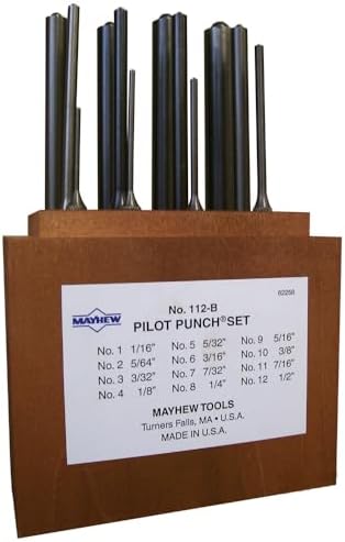Mayhew Pro 62250 Pilot Punch Kit, 6-Piece