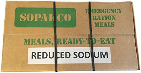 Sopakco MRE Case Pack of 14, Survival & Emergency Green Box | Sopakco MRE case of 14 ready-to-eat meals, long shelf life survival and emergency food