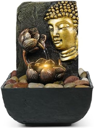 Resin LED Indoor Water Fountains | Office, Home Relocation Gifts