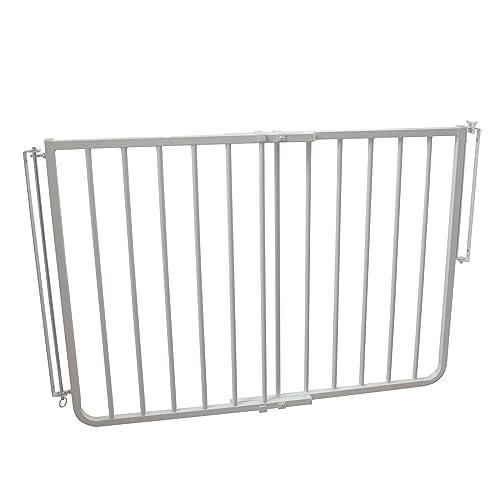 Cardinal Gates SS30 Stairway Special Baby and Pet Gate, 27-42.5 in, Black | One-hand latch, two-way swing and angle-mount hardware for babies and pets