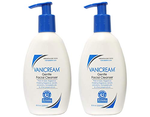Vanicream Gentle Facial Cleanser for Sensitive Skin, 8 Oz (Pack of 3), Unscented, 24 Fl Oz