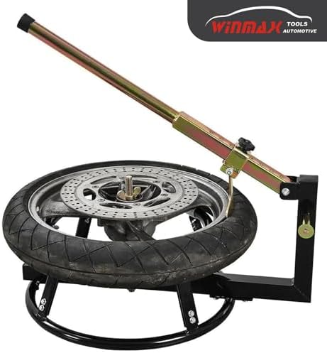 Tire Change Stand for 16" to 21" Tires, Portable Motorcycle Tire Changing Stand With Adjustable Bead Breaker Lever
