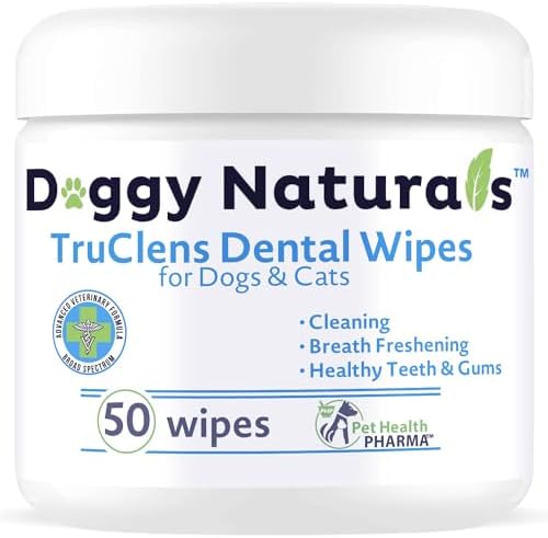 Truseb | Dental TRUCLENS Wipes for Dogs and Cats (50ct Wipes)