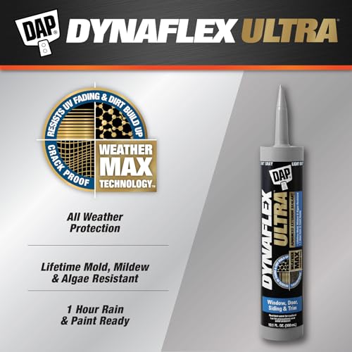 DAP Dynaflex Ultra Advanced Exterior Sealant, Light Gray, 10.1 Oz (7079818219)