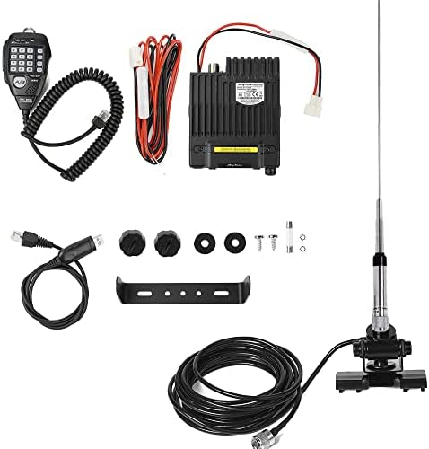 AnyTone AT-778UVII Transceiver Mobile Radio Dual Band 25W VHF/UHF VOX Vehicle Car Radio w/Cable | Vehicle Car Radio 2m 70cm Mini Mobile Transceiver w/Cable for RV Camping