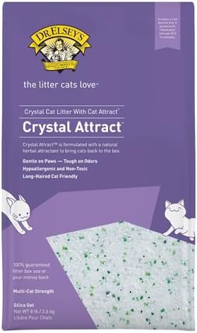 Dr. Elsey's Crystal Attract Silica Cat Litter, 8lbs