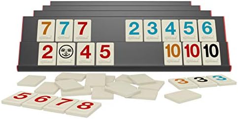 Rummikub Premium Edition by Pressman - Features Racks - Large Number Engraved Tiles and a Storage Bag for The Ultimate Rummikub Experience by Pressman