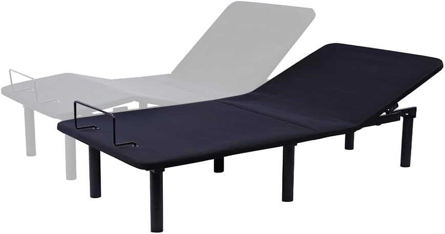Fromann Adjustable Twin XL Bed Base Frame with Wireless Remote,USB Ports, Zero Gravity,Under Bed Led Lighting (Includes Synchronization Connector to King)