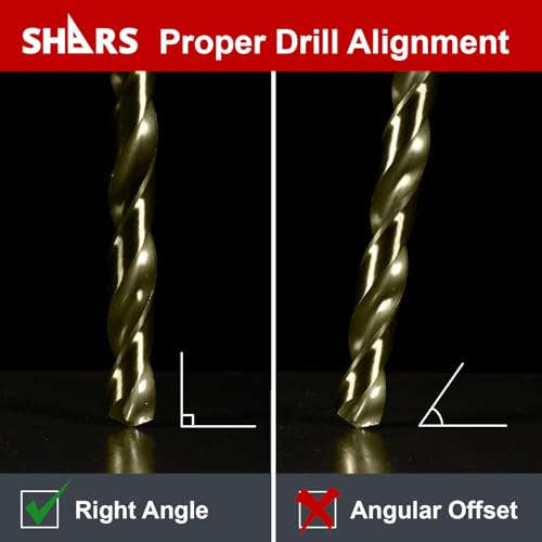 Shars 1/16-1/2", A-Z, #1-#60 M35 Cobalt Jobber Drill Set (115 PCS) 404-2203C L