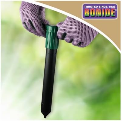 Bonide MoleMax Mole & Gopher Repeller Battery-Powered Sonic Spike | Animal Repellent Stake with Chatter Sound Technology