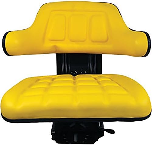 AL66103 Yellow Wrap Around Seat with Arms Fits John Deere
