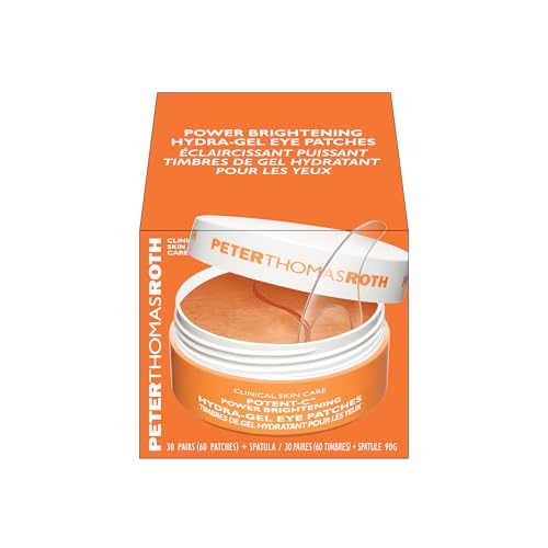 Peter Thomas Roth | Potent-C™ Power Brightening Hydra-Gel Eye Patches | Eye Mask Patches for Under-Eye Bags and Fine Lines | Brightens The Look of