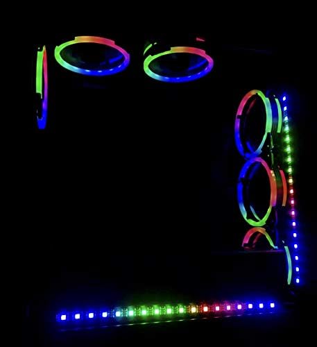 Apevia ST4-RGB Spectra 120mm Silent RGB Fan 4-Pack with Remote Control