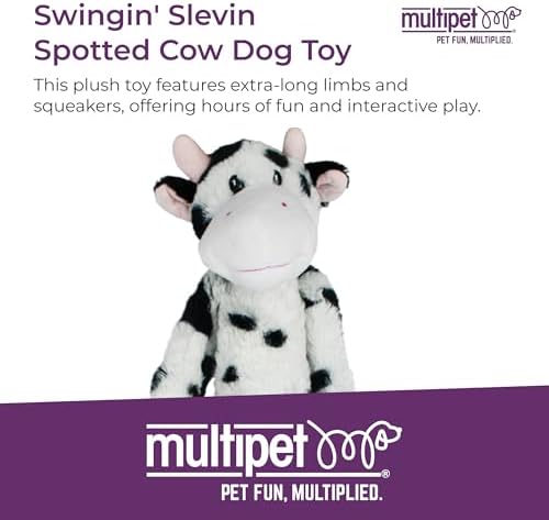 Multipet Swingin' Safari Monkey Dog Plush Toy - Squeaky Dog Toy for All Dogs - Extra Soft Plush Dog Toy - Stuffed Animal Dog Toy for Cuddling & Playing - Cute Dog Pet Toy (27”, Brown, 5 Squeakers)