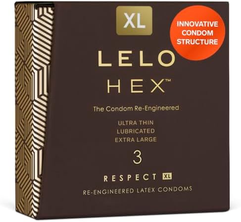 LELO HEX Original - Ultra Thin Condoms, Increased Strength, 12 Pack | This ultra thin condom offers increased strength without reducing sensation, for comfortable, reliable protection.