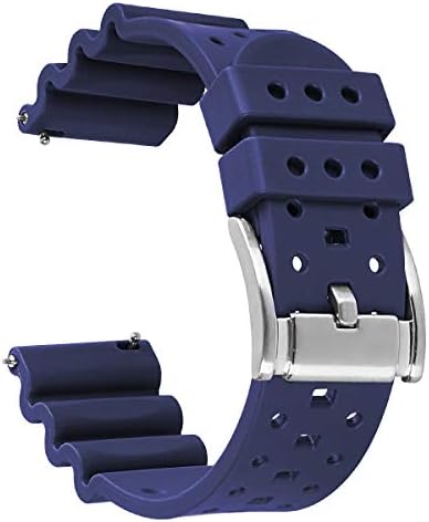 HUAFIY Silicone Watch Band 20mm22mm24mm FKM Rubber Watch Band for Men Women