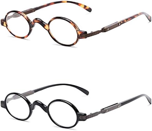 The Potter Unisex Reader, Metal Round Vintage Spring Hinge Reading Glasses for Men and Women + 1.50 (2 Tortoise)