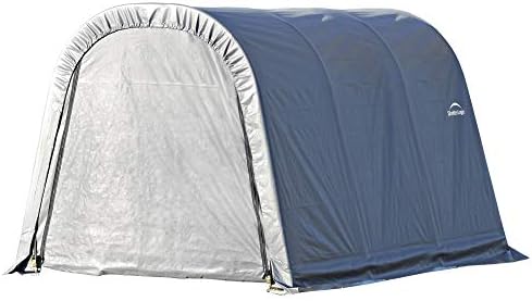 ShelterLogic 77813 Grey 10'x12'x8' Round Style Shelter