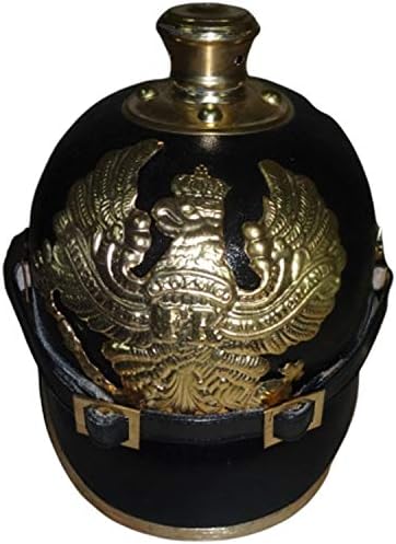 warreplica Imperial German Spiked Pickelhaube Officer Helmet with Cover - Reproduction
