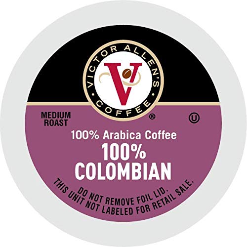 Victor Allen's Coffee 100% Colombian and Donut Shop Blend, Medium Roast, 80 Count, Single Serve Coffee Pods for Keurig K-Cup Brewers