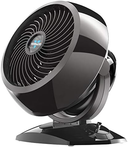 Vornado 7803 Large Pedestal Whole Room Air Circulator, Fan with Adjustable Height, 33-40 in, 3 Speed Settings, Removable Grill for Cleaning, Black Standing Floor Fan for Bedroom