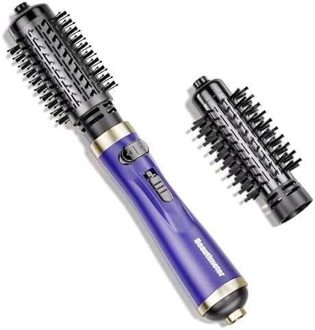 Beautimeter Hair Dryer Brush 3-in-1 Hair Styler, Rotating Blow Dryer Brush with 2-Inch and 1.5-Inch Brushes