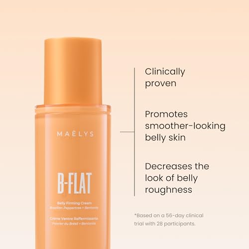 MAËLYS B-FLAT Belly Firming Cream for Women, 3.4 Fl Oz