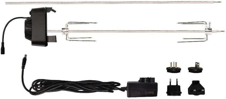 Masterbuilt® Gravity Series Rotisserie Accessory Attachment with Stainless Steel Spit Rods, Meat Claws and and Electric Power Source