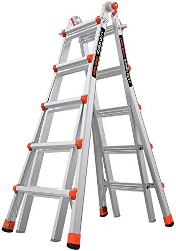 Little Giant Super Duty, 22 ft Multi-Position Ladder, 10403 | Aluminum Multi-Position Ladder, Type IAA 375 lbs. Weight Rating
