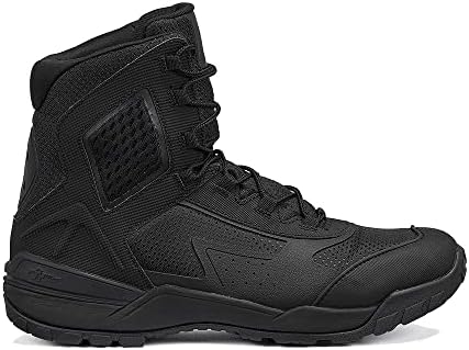 Tactical Research TR1040-T 7 Inch Ultralight Black Tactical Boots for Men - Non-Polishable Leather and Nylon with Slip-Resistant TR HiTRAC Outsole