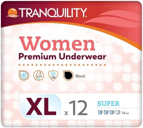 Tranquility Premium Daytime Disposable Absorbent Underwear, L, 54 in, 16 ct | Breathable All-Day Comfort, Adult Diapers