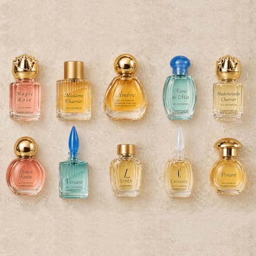 Charrier Parfums 10 Eaux de Parfum Luxurious Gift Box - Made in Provence, France - 57.8 ml